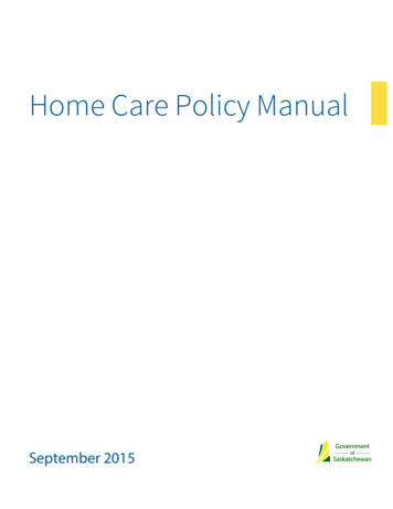 Home Care Policy Manual - Microsoft
