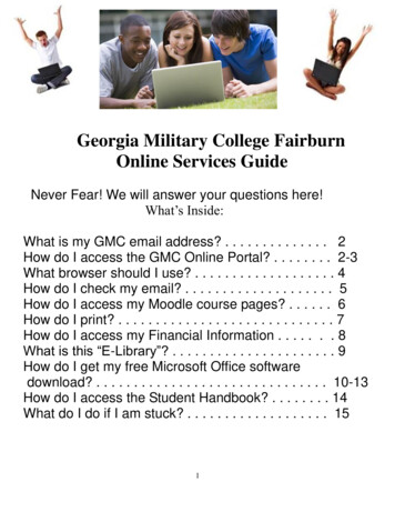 Georgia Military College Fairburn Online Services Guide