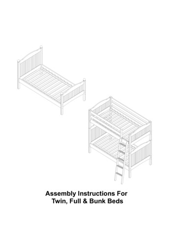 Assembly Instructions For Twin, Full & Bunk Beds