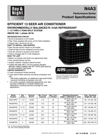N4A3 - Home Page For Carrier Air Conditioning, Heating .
