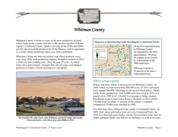 Whitman County Centennial Farms, 25 Years Later