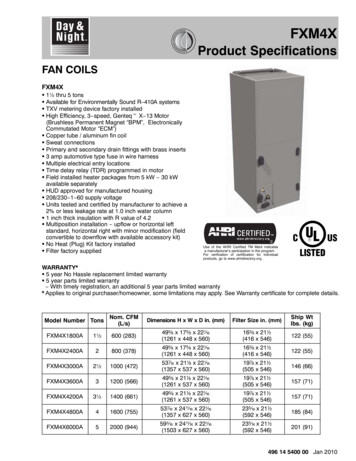 A NT FXM4X Product Specifications
