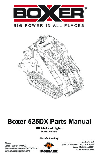 Boxer 525DX Parts Manual
