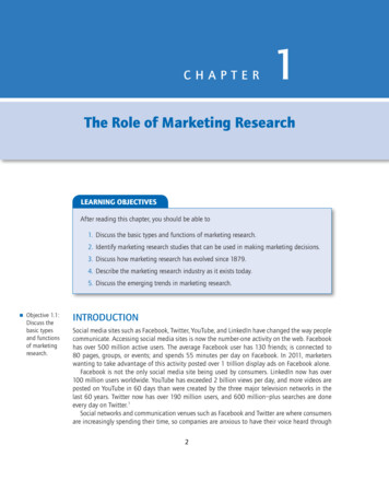 The Role Of Marketing Research - SAGE Publications Inc
