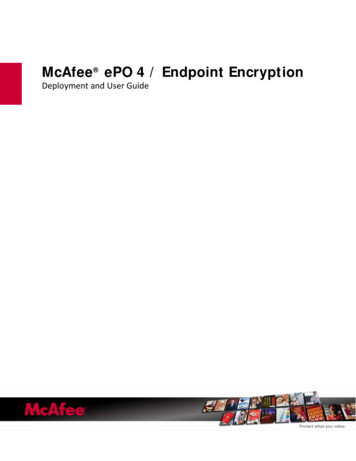McAfee EPO 4 / Endpoint Encryption