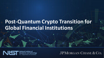 Post-Quantum Crypto Transition For Global Financial .