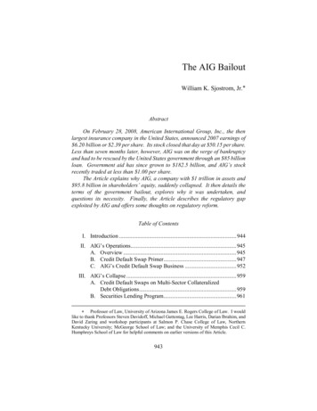 The AIG Bailout