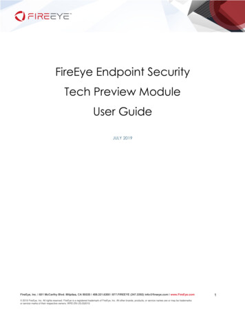FireEye Endpoint Security Module Tech Preview July 2019 V1