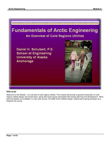 Arctic Engineering Module 8 - University Of Alaska System