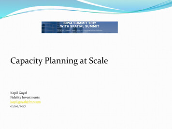 Capacity Planning At Scale - The Oracle Big Data