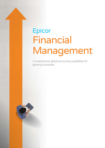 Epicor Financial Management - Zift Solutions