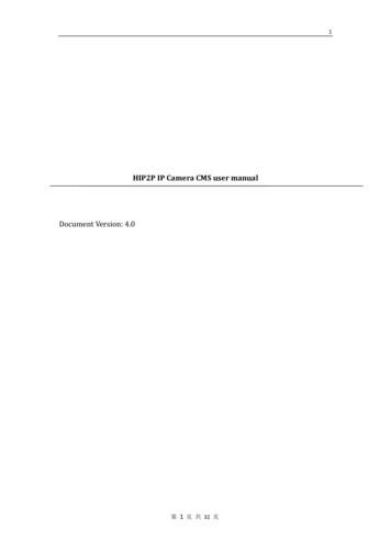 HIP2P IP Camera CMS User Manual