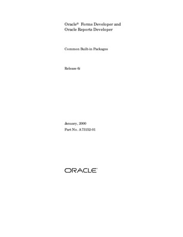 Oracle Forms Developer And Oracle Reports Developer