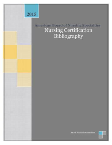 American Board Of Nursing Specialties . - ABNN Certification