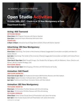 Open Studio Activities