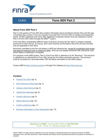 IARD Form ADV Part 2