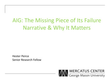 AIG: The Missing Piece Of Its Failure Narrative & Why It .