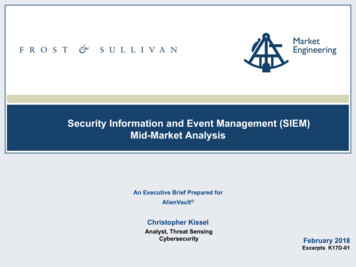 Security Information And Event Management (SIEM) Mid .