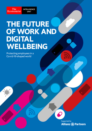TH E FUT URE OF WORK AND DIGITAL WE L LBEING - Allianz 