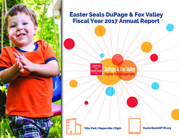 Easter Seals DuPage & Fox Valley Fiscal Year 2017 Annual .