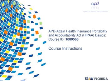 APD-Attain Health Insurance Portability And Accountability .