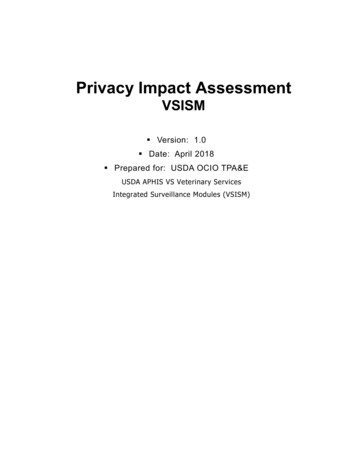 Privacy Impact Assessment - USDA