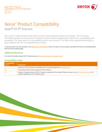 Xerox Product Compatibility