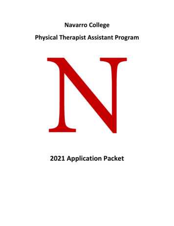 2021 Application Packet - Navarrocollege.edu