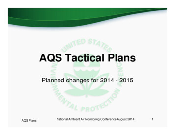 AQS Tactical Plans - Epa.gov