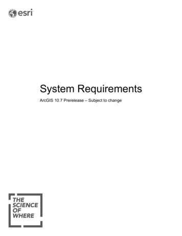 System Requirements - Esri