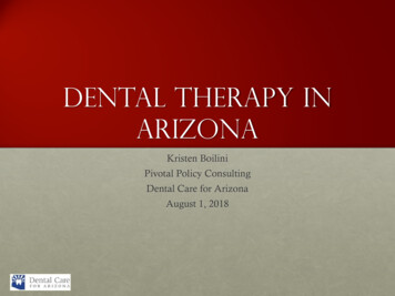 Dental Therapy In Arizona - Acoihc.az.gov