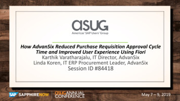 How AdvanSix Reduced Purchase Requisition Approval Cycle .
