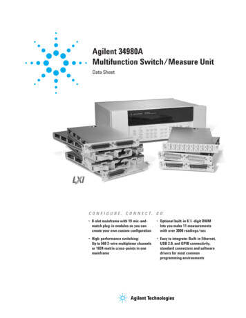 Agilent 34980A Multifunction Switch/Measure Unit