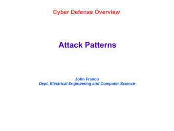 Attack Patterns - University Of Cincinnati