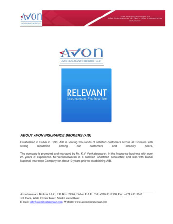 ABOUT AVON INSURANCE BROKERS (AIB)
