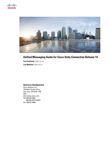 Unified Messaging Guide For Cisco Unity Connection Release 14