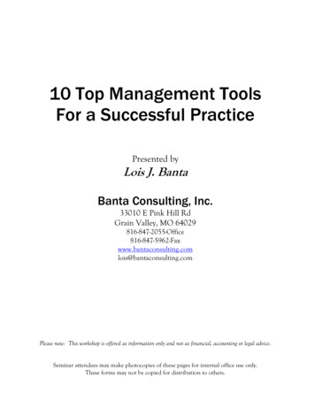 10 Top Management Tools For A Successful Practice