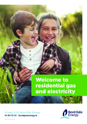Welcome To Residential Gas And Electricity