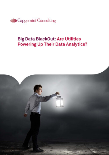 Big Data BlackOut: Are Utilities Powering Up Their Data .