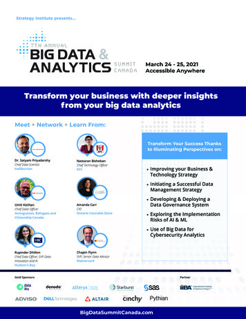 Transform Your Business With Deeper Insights From Your Big .