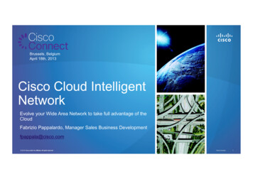 Cisco Cloud Intelligent Network
