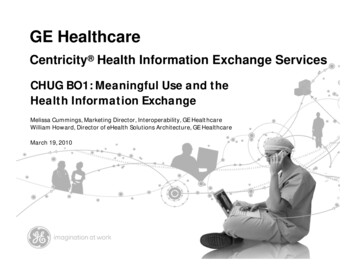 Centricity Health Information Exchange Services CHUG BO1 .