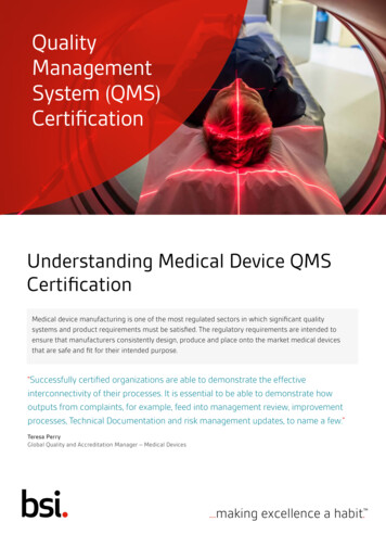 Quality Management System (QMS) Certification