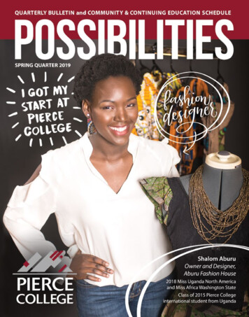 PIERCE COLLEGE POSSIBILITIES COVER STORY I GOT MY 