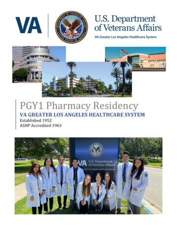 PGY1 Pharmacy Residency - Veterans Affairs