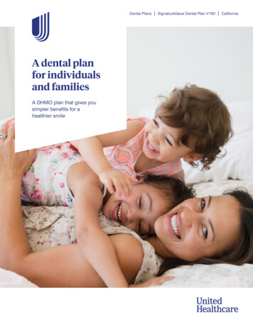A Dental Plan For Individuals And Families