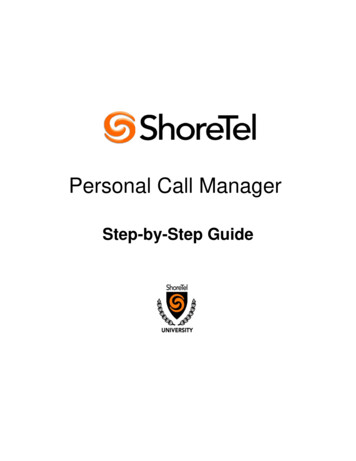Personal Call Manager