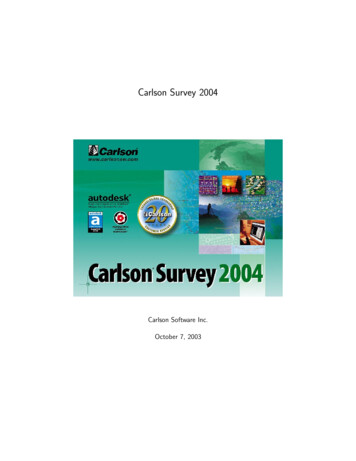 Carlson Survey 2004 - Carlson Software