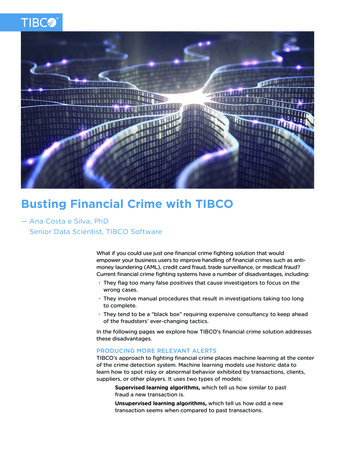 Busting Financial Crime With TIBCO - Big Data Tools