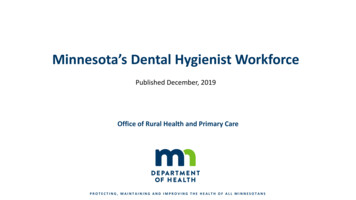 Minnesota’s Dental Hygienist Workforce, 2019